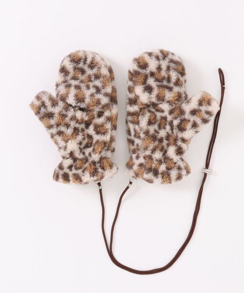 LOWRYS FARM（ローリーズファーム）の「コードツキボアミトン  588062（手袋・レディース・ブルー/アイボリー/レオパード・FREE）」の21枚目の写真