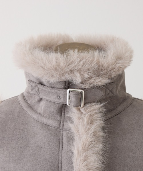 セール】【今すぐお届け可能!】ムートンミドルコート（ムートンコート