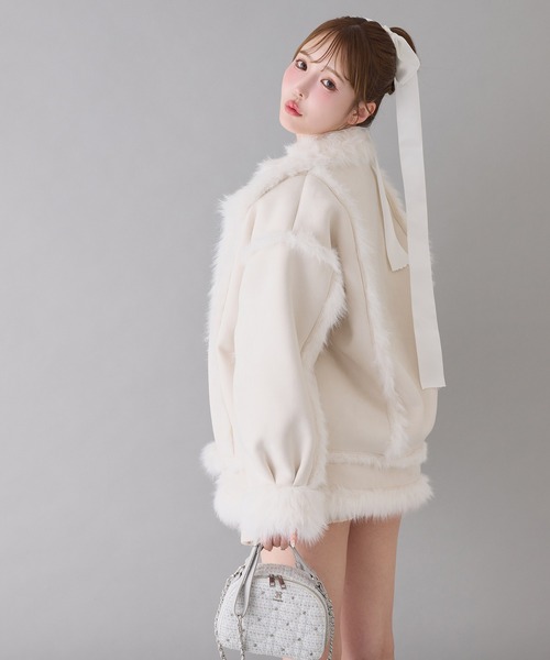 セール】【今すぐお届け可能!】ムートンミドルコート（ムートンコート