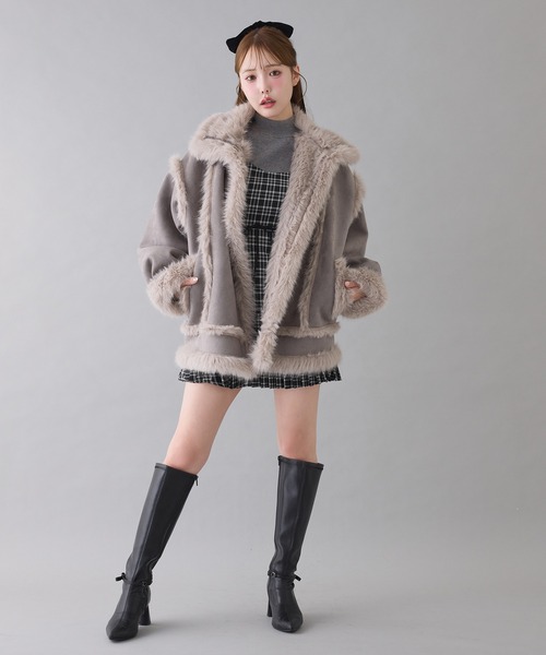 アナザーナイスクラップ　ムートンコート セール】【今すぐお届け可能!】ムートンミドルコート（ムートンコート