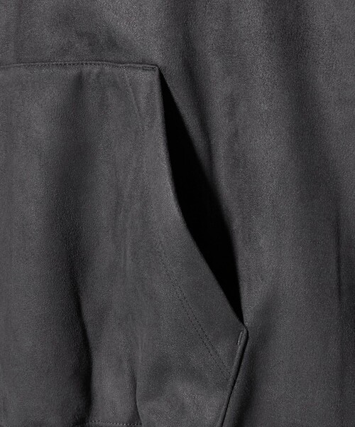A DAY IN THE LIFE UNITED ARROWS(アデイインザライフユナイテッドアローズ)の「スエードライク リラックス パーカー<A DAY IN THE LIFE>(パーカー・メンズ・モカ/ダークグレー/ライトグレー・M/L)」の7枚目の写真