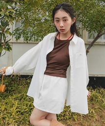 miette（ミエット）の「サッカーチェックシャツスカートセット（セットアップ）」