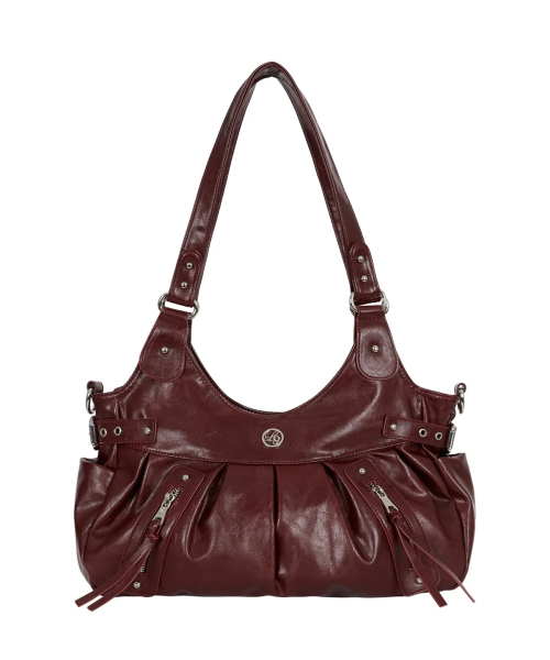 エンバー バックル ショルダーバッグ バーガンディ（ショルダーバッグ