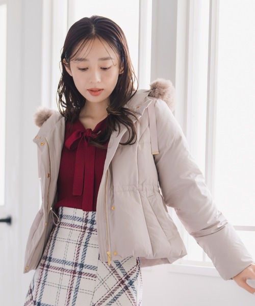 MISCH MASCH(ミッシュマッシュ)の「2025秋冬新作 ラメ配色ボウタイニット(ニット/セーター・レディース・ラベンダー/ホワイト/レッド/ブラック・フリ-)」の13枚目の写真