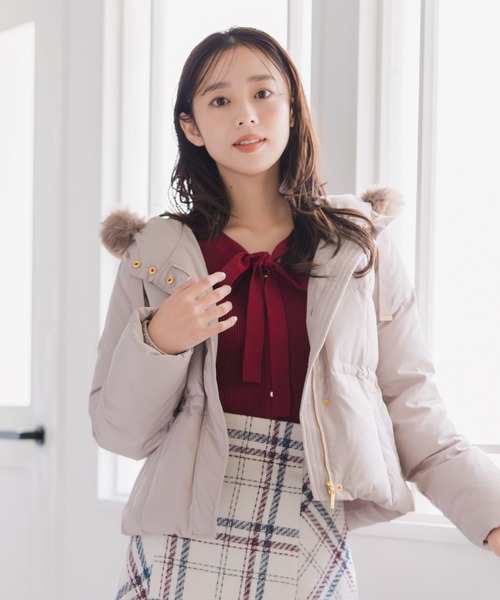 MISCH MASCH(ミッシュマッシュ)の「2025秋冬新作 ラメ配色ボウタイニット(ニット/セーター・レディース・ラベンダー/ホワイト/レッド/ブラック・フリ-)」の15枚目の写真