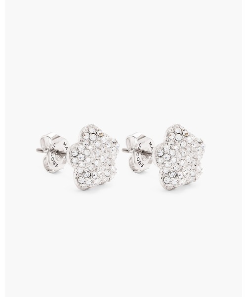 MARC JACOBS(マークジェイコブス)の「DAISY PAVE STUD EARRINGS/ザ デイジー パヴェ スタッド ピアス(ピアス(両耳用)・レディース・グレー系その他・ONE SIZE)」の1枚目の写真