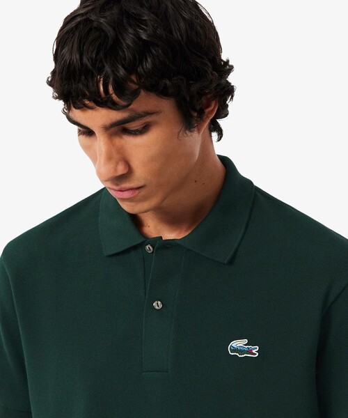 LACOSTE(ラコステ)の「ランドスケープワニロゴポロシャツ(ポロシャツ・メンズ・ダークグリーン・3/4/5)」の3枚目の写真