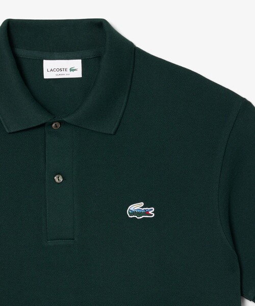 LACOSTE(ラコステ)の「ランドスケープワニロゴポロシャツ(ポロシャツ・メンズ・ダークグリーン・3/4/5)」の4枚目の写真