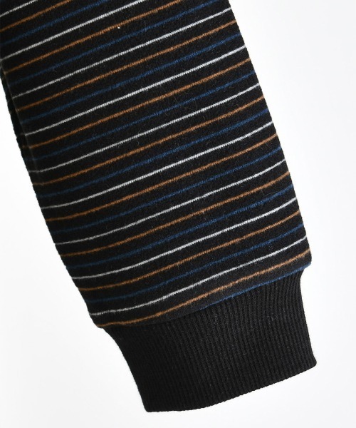 moimoln(モイモルン)の「【SOFT&】マフィー細ボーダー長袖Tシャツ(Tシャツ/カットソー・キッズ・ブラック/クリーム・90cm/100cm/120cm/110cm)」の7枚目の写真