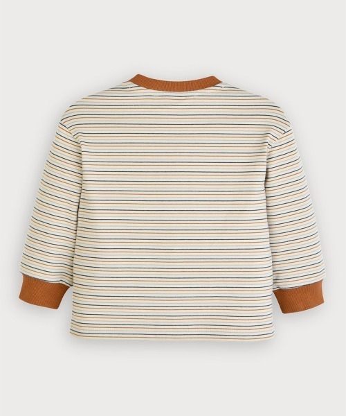 moimoln(モイモルン)の「【SOFT&】マフィー細ボーダー長袖Tシャツ(Tシャツ/カットソー・キッズ・ブラック/クリーム・90cm/100cm/120cm/110cm)」の8枚目の写真