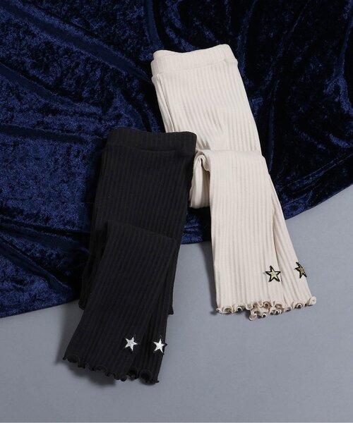 BREEZE（ブリーズ）の「ぽかぽかレギンス（レギンス/スパッツ・キッズ・オフホワイト/ブラック・80/90/100/110/120/130）」の6枚目の写真