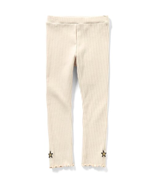 BREEZE（ブリーズ）の「ぽかぽかレギンス（レギンス/スパッツ・キッズ・オフホワイト/ブラック・80/90/100/110/120/130）」の8枚目の写真