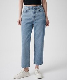 MUSINSA STANDARD WOMAN（ムシンサスタンダードウーマン）の「Women's Straight Cropped Denim Pants [Light Indigo]（デニムパンツ）」