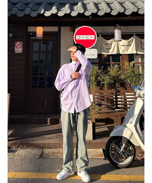 TRILLION(トリリオン)の「バイオストーンウォッシングワイドデニムパンツ (ベージュブルー)(デニムパンツ・レディース・その他・SMALL/MEDIUM/LARGE/X-LARGE)」の5枚目の写真