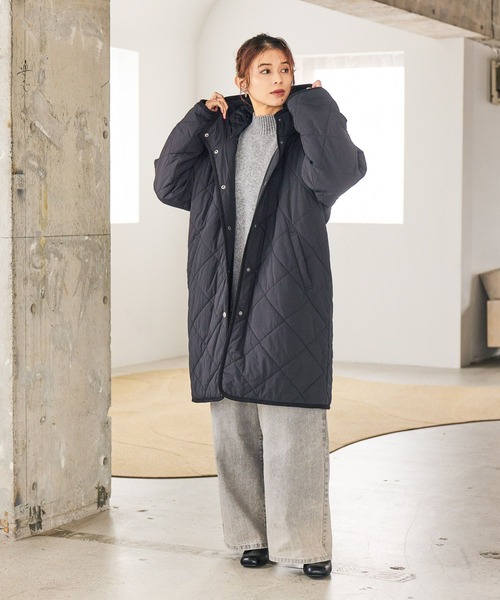 オーガニックコットン　茜　キルティングコート　プリスティン オーガニックコットン 茜 キルティングコート プリスティン