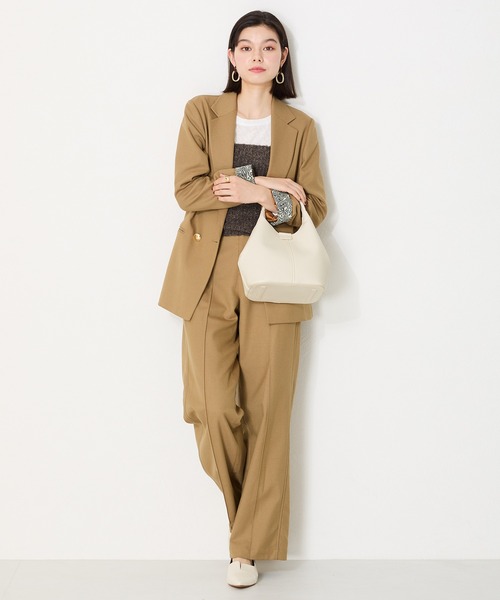 MISCH MASCH（ミッシュマッシュ）の「ソフトラウンド2wayバッグ（ハンドバッグ・レディース・ブラック/アイボリー/ベージュ・ﾌﾘ-）」の18枚目の写真