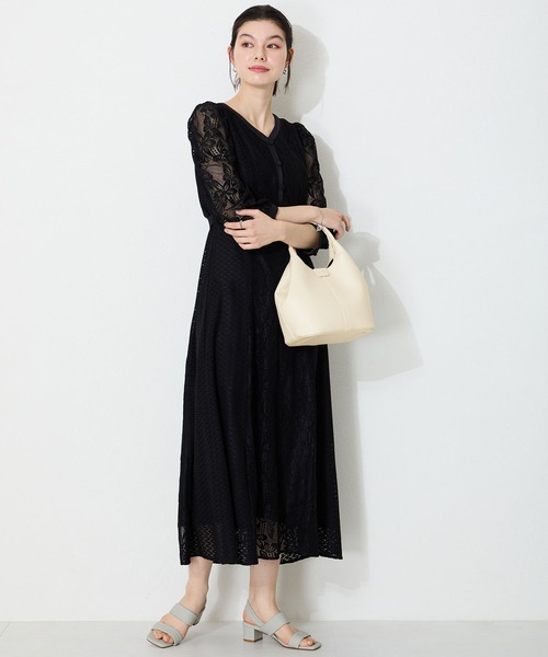 MISCH MASCH（ミッシュマッシュ）の「ソフトラウンド2wayバッグ（ハンドバッグ・レディース・ブラック/アイボリー/ベージュ・ﾌﾘ-）」の14枚目の写真