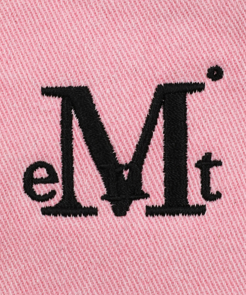 MUCENT(ムセント)の「キドバックレザーパッチロゴワイドデニムパンツ 男女共用(デニムパンツ・レディース・PINK・X-LARGE/SMALL/MEDIUM/LARGE)」の3枚目の写真