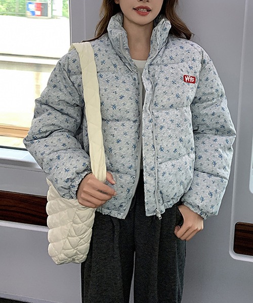 HALEY PESCA（ヘーリーペスカ）の「HALEY PESCA/フラワープリント　中綿ダウンジャケット（ダウンジャケット/コート・レディース・オフホワイト/グレー・FREE）」の17枚目の写真