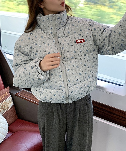 HALEY PESCA（ヘーリーペスカ）の「HALEY PESCA/フラワープリント　中綿ダウンジャケット（ダウンジャケット/コート・レディース・オフホワイト/グレー・FREE）」の20枚目の写真