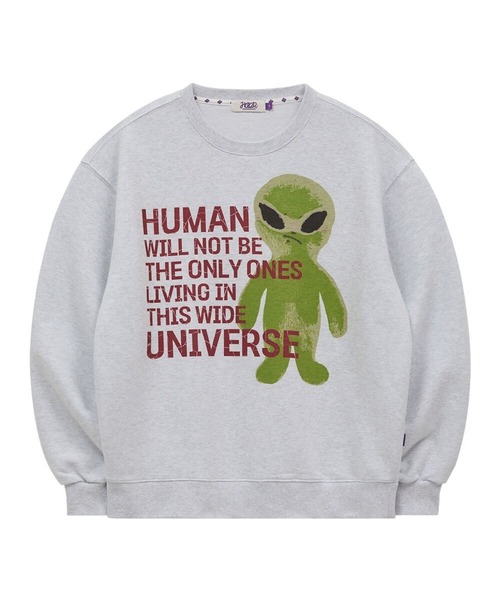 HOODHOOD(フッドフッド)の「【UNISEX】HOODHOOD/Ailen スローガンプルオーバー(Tシャツ/カットソー・レディース・ライトグレー/ブラック・LARGE/MEDIUM)」の19枚目の写真