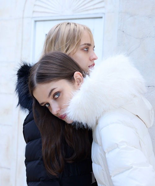 EIMY ISTOIRE（エイミーイストワール）の「EIMY DOWN DRESS 2025（ダウンジャケット/コート・レディース・ホワイト/ブラック・36/38）」の18枚目の写真