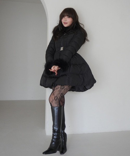 eimy istoire DOWN DRESS 2024 ダウンコート エイミーイストワール EIMY ISTOIRE EIMY DOWN DRESS 2024 （BLACK