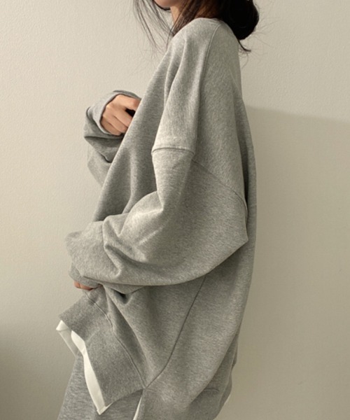 SallyLunn(サリーラン)の「レイヤードゆるスウェット(スウェット・レディース・ブラック/ネイビー/イエロー/グレー・LARGE/MEDIUM)」の9枚目の写真