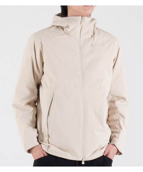 BUTTON SEOUL（ボタンソウル）の「[ダックダウン 90/10] フリースミックスナイロンダックダウンハイキングジャケット (アイボリー)（ダウンジャケット/コート・メンズ・その他・MEDIUM/LARGE/X-LARGE）」の6枚目の写真