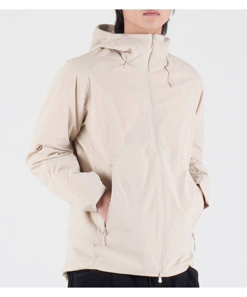 BUTTON SEOUL（ボタンソウル）の「[ダックダウン 90/10] フリースミックスナイロンダックダウンハイキングジャケット (アイボリー)（ダウンジャケット/コート・メンズ・その他・MEDIUM/LARGE/X-LARGE）」の7枚目の写真