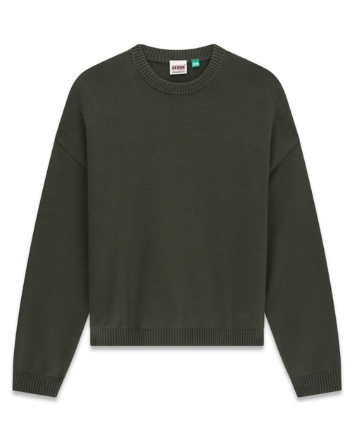 Guess(ゲス)の「GUESS Originals Back Jacquard Sweater ニットトップス(ニット/セーター・メンズ・ダークグリーン/ホワイト系その他・SMALL/LARGE/X-LARGE/MEDIUM)」の3枚目の写真