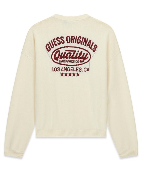 GUESS Originals Back Jacquard Sweater ニットトップス | GUESS(ゲス