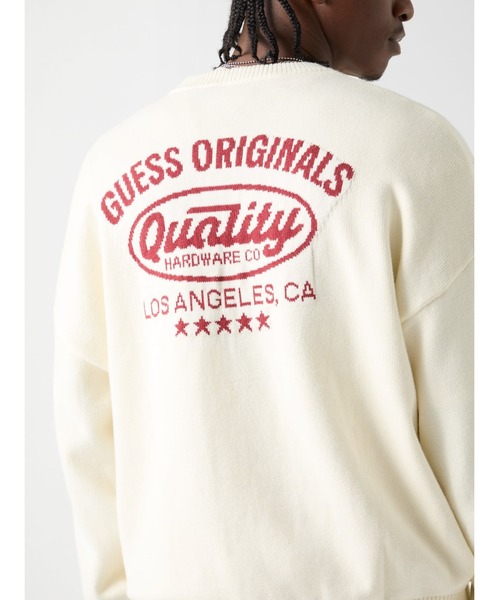 Guess(ゲス)の「GUESS Originals Back Jacquard Sweater ニットトップス(ニット/セーター・メンズ・ダークグリーン/ホワイト系その他・SMALL/LARGE/X-LARGE/MEDIUM)」の10枚目の写真