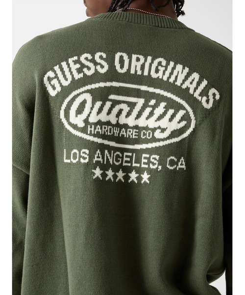 GUESS Originals Back Jacquard Sweater ニットトップス | GUESS(ゲス