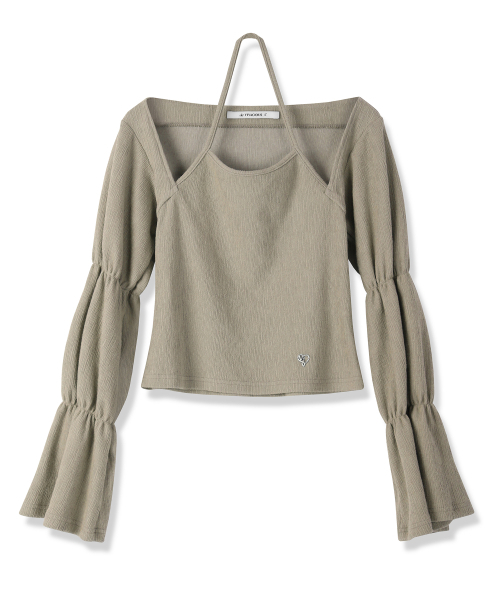 Vivacious(ビバシャス)の「Ele Doll Long Sleeve - 5COL(Tシャツ/カットソー・レディース・ベージュ/ピンク/スカイブルー/ブラック/アイボリー・FREE)」の12枚目の写真
