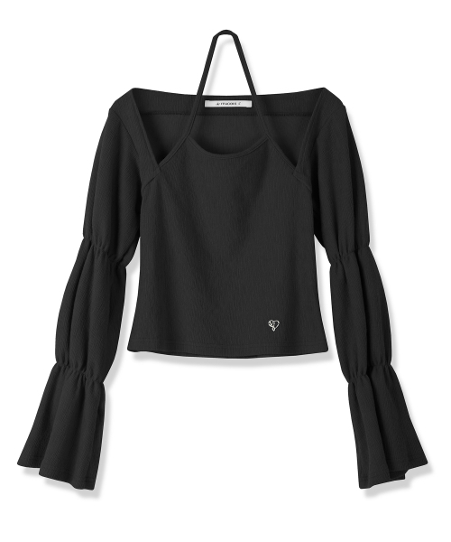 Vivacious(ビバシャス)の「Ele Doll Long Sleeve - 5COL(Tシャツ/カットソー・レディース・ベージュ/ピンク/スカイブルー/ブラック/アイボリー・FREE)」の13枚目の写真