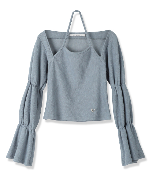 Vivacious(ビバシャス)の「Ele Doll Long Sleeve - 5COL(Tシャツ/カットソー・レディース・ベージュ/ピンク/スカイブルー/ブラック/アイボリー・FREE)」の14枚目の写真
