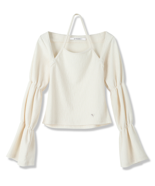 Vivacious(ビバシャス)の「Ele Doll Long Sleeve - 5COL(Tシャツ/カットソー・レディース・ベージュ/ピンク/スカイブルー/ブラック/アイボリー・FREE)」の15枚目の写真