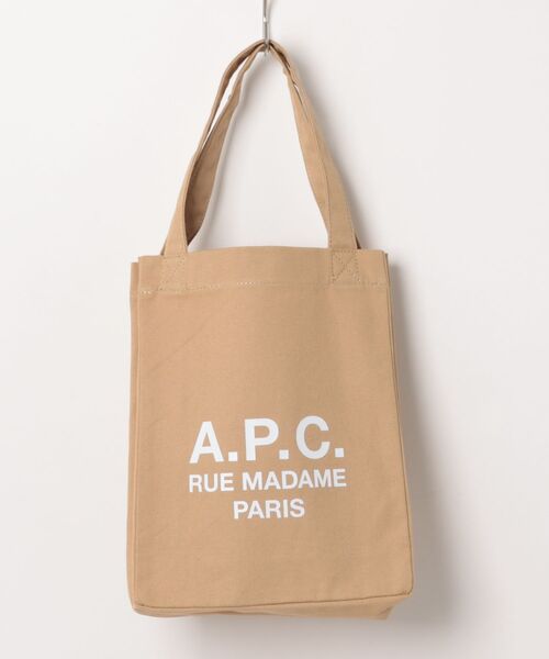 A.P.C.（アーペーセー）の「TOTE LOU RUE MADAME SMALL 2.0（トートバッグ・レディース・オレンジ系その他/ライトグレー/ベージュ・ONESIZE）」の3枚目の写真