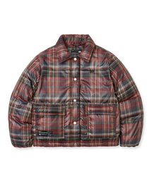 W TAG CHECK WELLON JACKET - RED