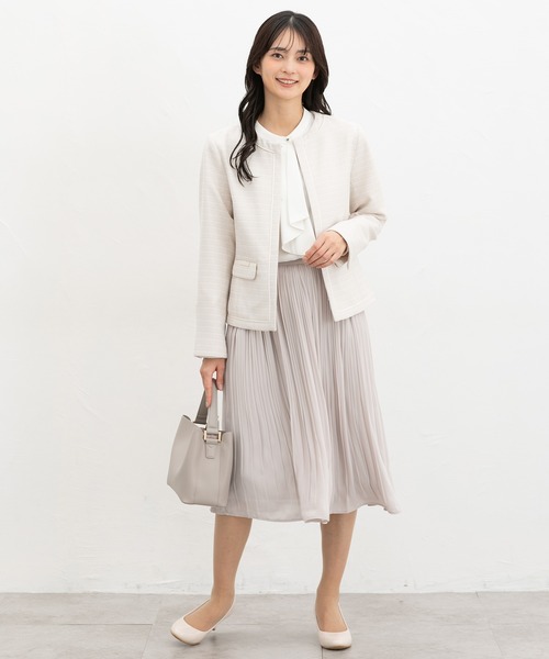 Honeys(ハニーズ)の「ボウタイブラウス(シャツ/ブラウス・レディース・ネイビー/ホワイト/ライトグレー/イエロー系その他/ピンク系その他・3L/L/LL/M/S)」の16枚目の写真