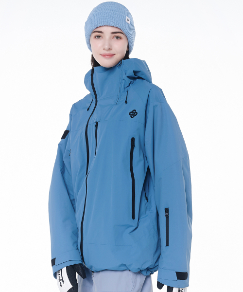 DOLL OUTERWEAR(ドラ アウターウェア)の「2425 リカ ボードウェア アノラックジャケット ブルー 男女共用(マウンテンパーカー・レディース・その他・SMALL/MEDIUM/LARGE/X-LARGE/X-SMALL)」の2枚目の写真