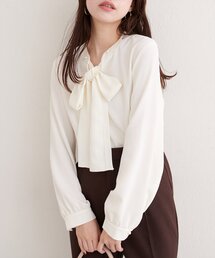 2WAYリボンタイブラウス