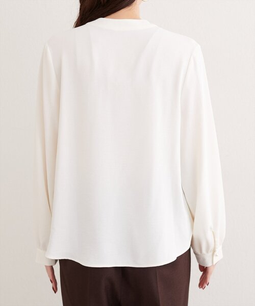 natural couture（ナチュラルクチュール）の「２WAYリボンタイブラウス（シャツ/ブラウス・レディース・グレイッシュベージュ/オフホワイト/グレー/ネイビー・FREE）」の15枚目の写真