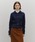 MARITHE + FRANCOIS GIRBAUD�i�}���e�t�����\���W���{�[�j�́uW HAIRY COLLAR CARDIGAN�i�J�[�f�B�K��/�{�����j�v�bNavy
