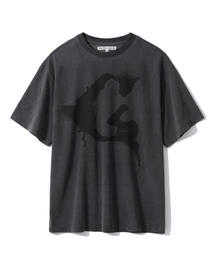 GARDEN EXPRESS（ガーデンエクスプレス）の「Pigment Graphic T-shirt (charcoal)（Tシャツ/カットソー）」