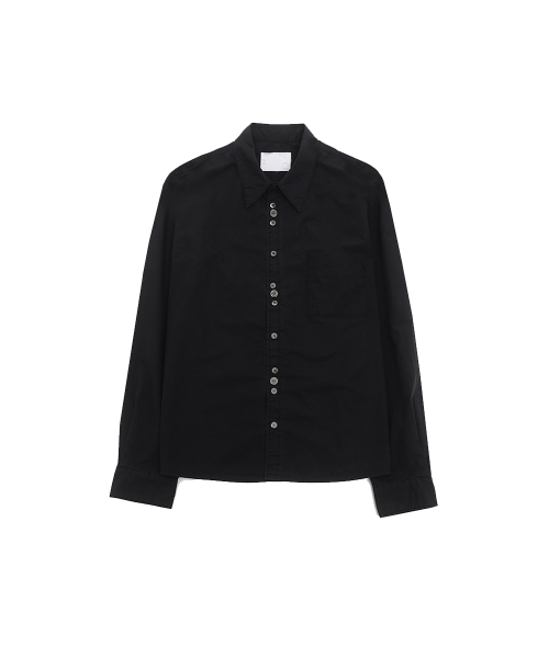 EYC(インヤン)の「3-Button Shirt (black)(シャツ/ブラウス・メンズ・その他・MEDIUM/LARGE)」の1枚目の写真