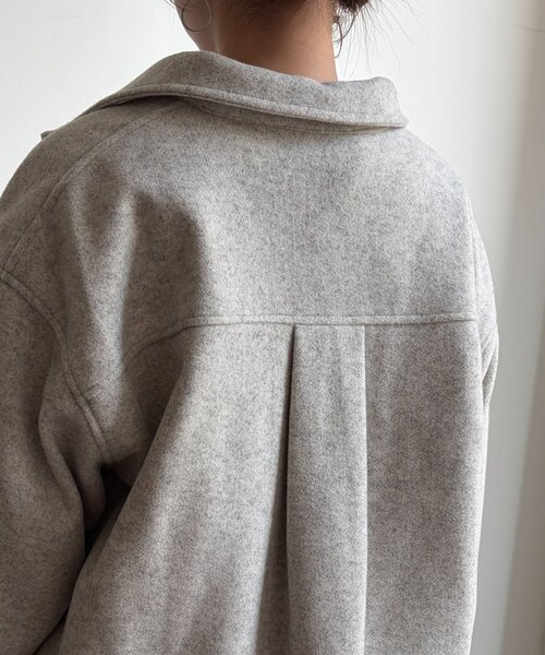 Chez toi(シェトワ)の「CPOシャツジャケット(テーラードジャケット・レディース・ブラック/ホワイト系その他・FREE)」の16枚目の写真