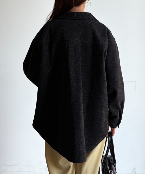 Chez toi(シェトワ)の「CPOシャツジャケット(テーラードジャケット・レディース・ブラック/ホワイト系その他・FREE)」の22枚目の写真