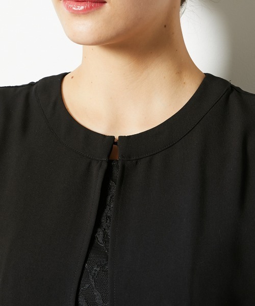 slattgir(スラットジール)の「高身長 【喪服・礼服】前開きレースマキシワンピース(トールサイズ)(スーツセット・レディース・ブラック・T5L/T4L/T3L/TLL/TL/TM)」の14枚目の写真
